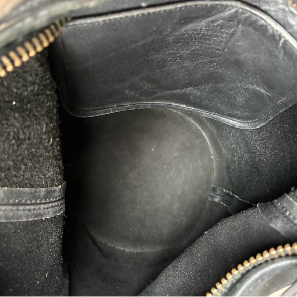 Coach 9085 XL Feed Sac Duffel Bag Black Vintage Leather 90s - Picture 13 of 14